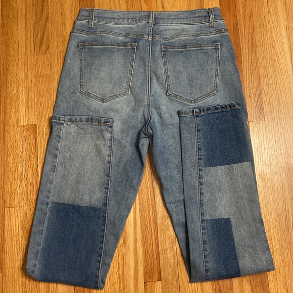 J. McLaughlin jayce high rise jean patchwork, size 4 - Picture 5 of 5